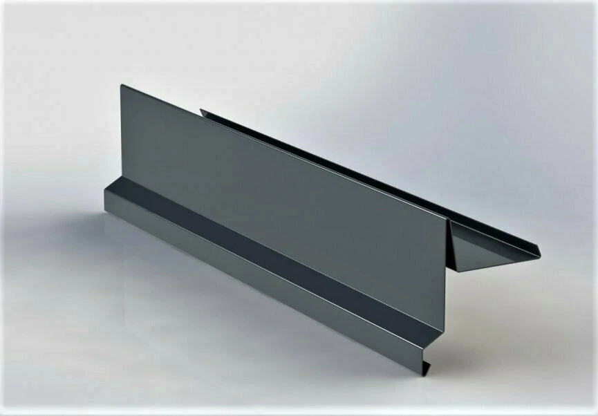 Závětrná lišta klasik s okapnicí r.š.250mm Al Hliník 0.7mm STORM RAL 8017 hnědá čoko dl.2m