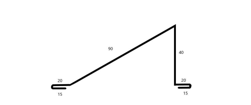 Sněhový zachytávač Měděný Cu dl.2m