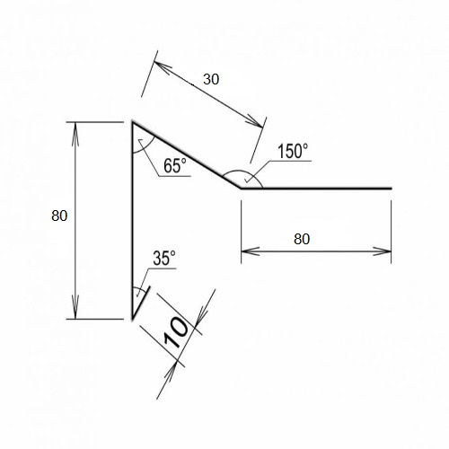 Závětrná lišta Viplanyl háková dl.2m