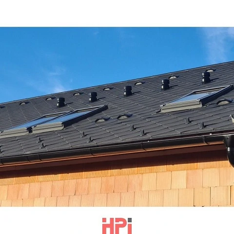 Větrací hlavice T5 pro Eternit, Capacco, Cembrit, Beronit s hliníkovou větrací mřížkou - červená