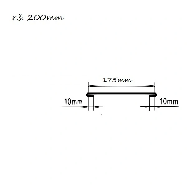 Krycí lišta přítlačná r.š.150mm AluZinková AZ dl.2m