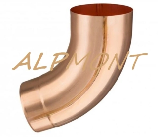 Koleno 72° svařované Měděné Cu