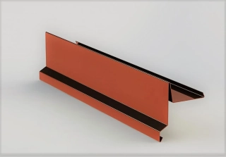 Závětrná lišta klasik s okapnicí pozinkovaná FeZn Lakovaná s folií dl.2m