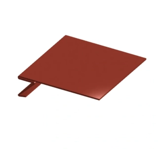 Okapnice zakládací pozinkovaná FeZn lakovaná RAL s folií dl.2m