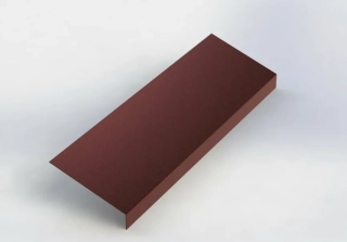 Okapnice podkladní pozink lakovaný RAL s folií 2mb