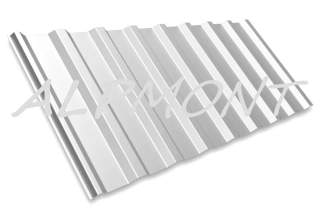 Trapézový plech EVROtrapéz přírodní pozink 8/N, 18/N, 35/N, 50/N, 1017/N plechová krytina 0,55mm dl.2-8m