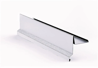 Závětrná lišta klasik s okapnicí Al Hliník přírodní dl.2m