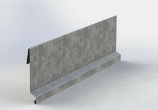 Závětrná lišta závěsná AluZinek dl.2m