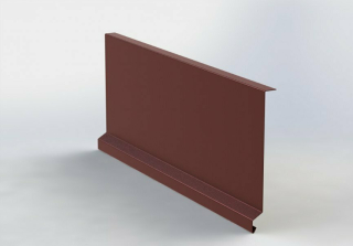 Závětrná lišta podvlečná pozinkovaná FeZn Lakovaná RAL s folií 2m