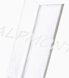 Rohová lišta s přihnutím ke zdi Al Hliník přírodní dl.2m