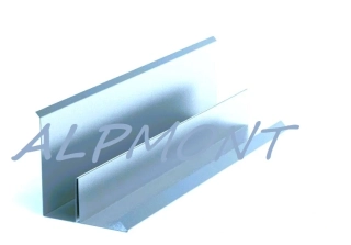 Lemování zdí klasik boční s vodní drážkou pozinkované