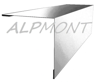 Rohová lišta s koncovým vyztužením TitanZinek TiZn dl.2m