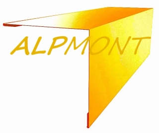 Rohová lišta s koncovým vyztužením Měď Cu dl.2m