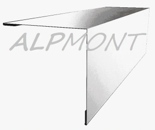 Rohová lišta s koncovým vyztužením Hliník Al přírodní dl.2m